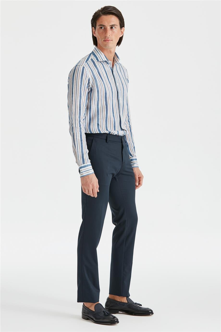 Lacivert Erkek Pamuk Pantolon - Image 3