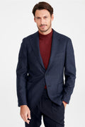 Lacivert Flannel Yün Ceket - Image 1
