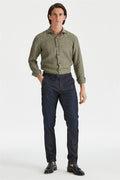 Lacivert İpekli Denim Pantolon - Image 1