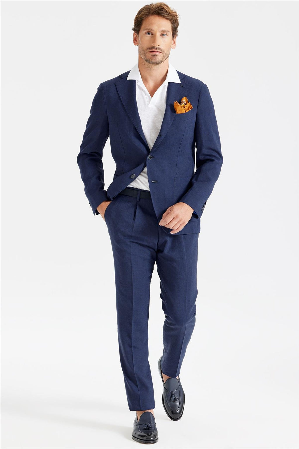 Lacivert Keten Takım Elbise - Image 5