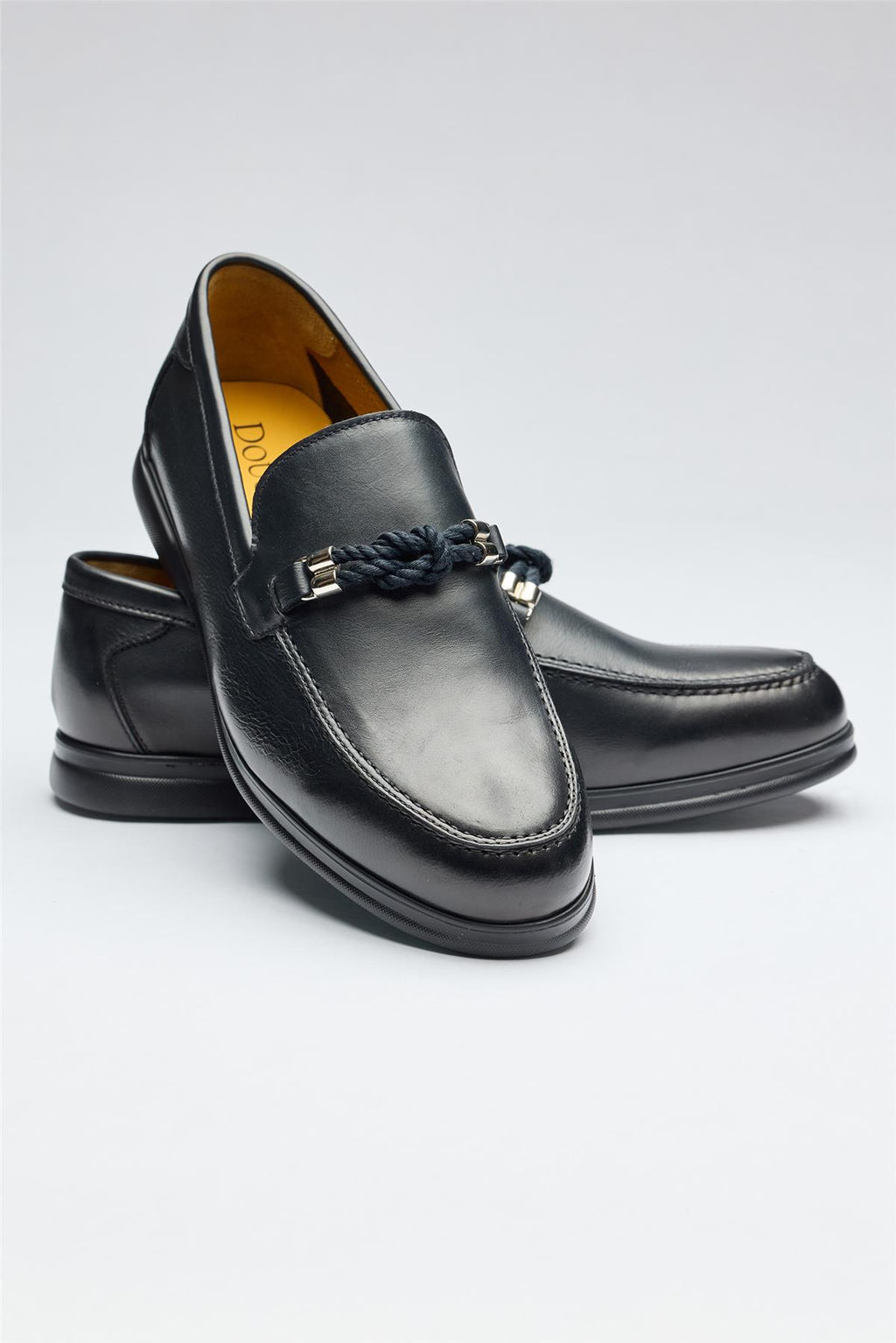 Lacivert Marine Deri Loafer - 2