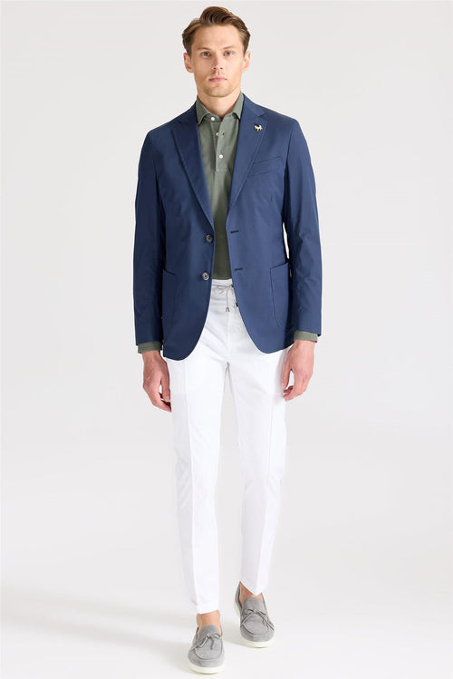 Lacivert Pamuk Ceket - Image 1