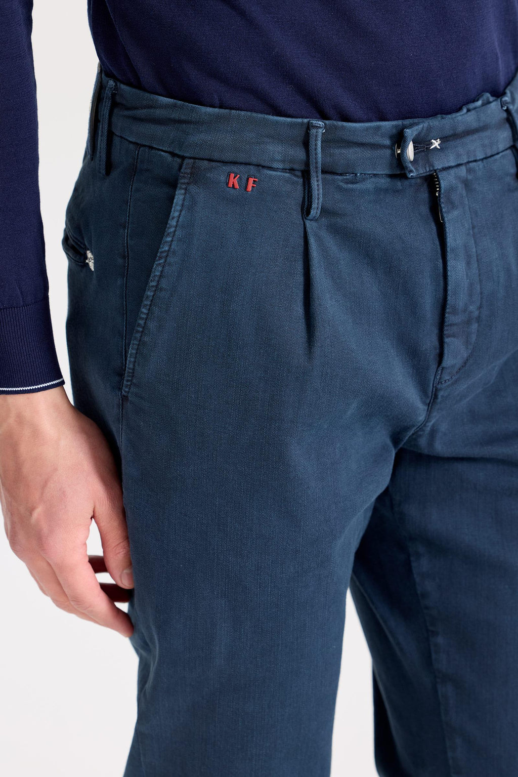 Lacivert Pamuk Chino Pantolon - Image 5