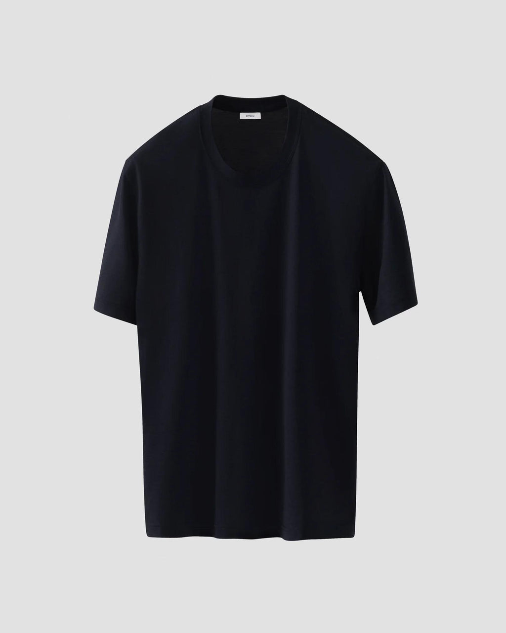 Lacivert Pamuk İpek T-Shirt - 2