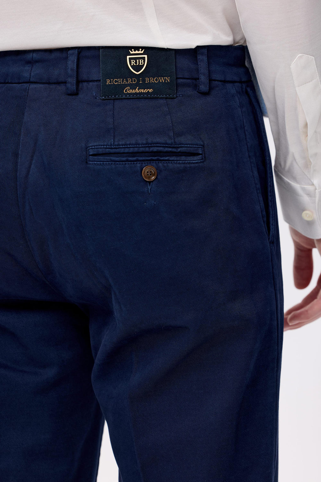 Lacivert Pamuk Kaşmir Chino Pantolon - 6