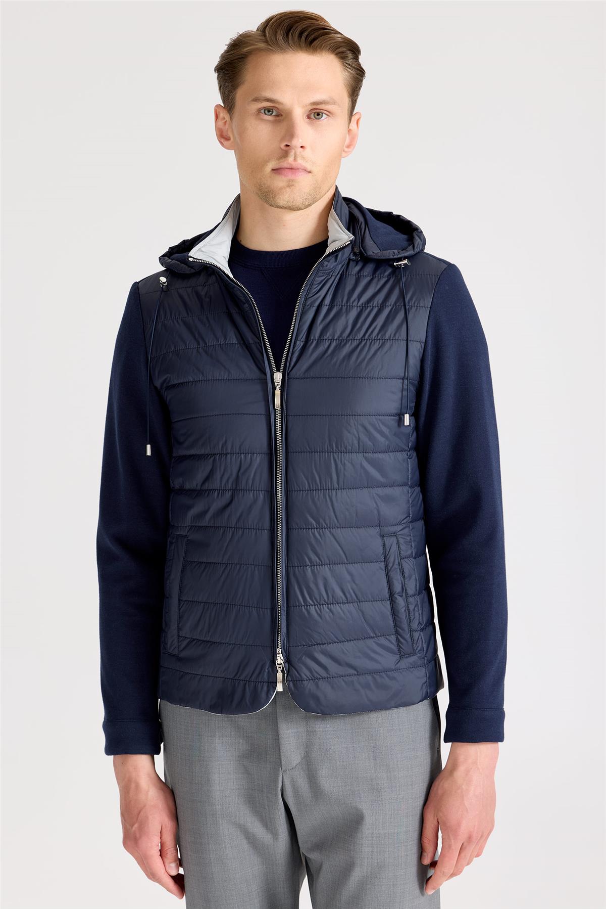 Lacivert Pamuk Spor Mont - 1