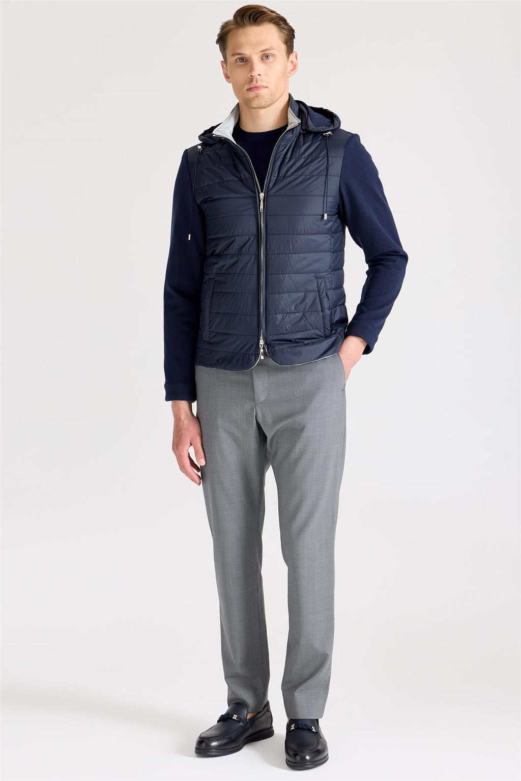 Lacivert Pamuk Spor Mont - 6