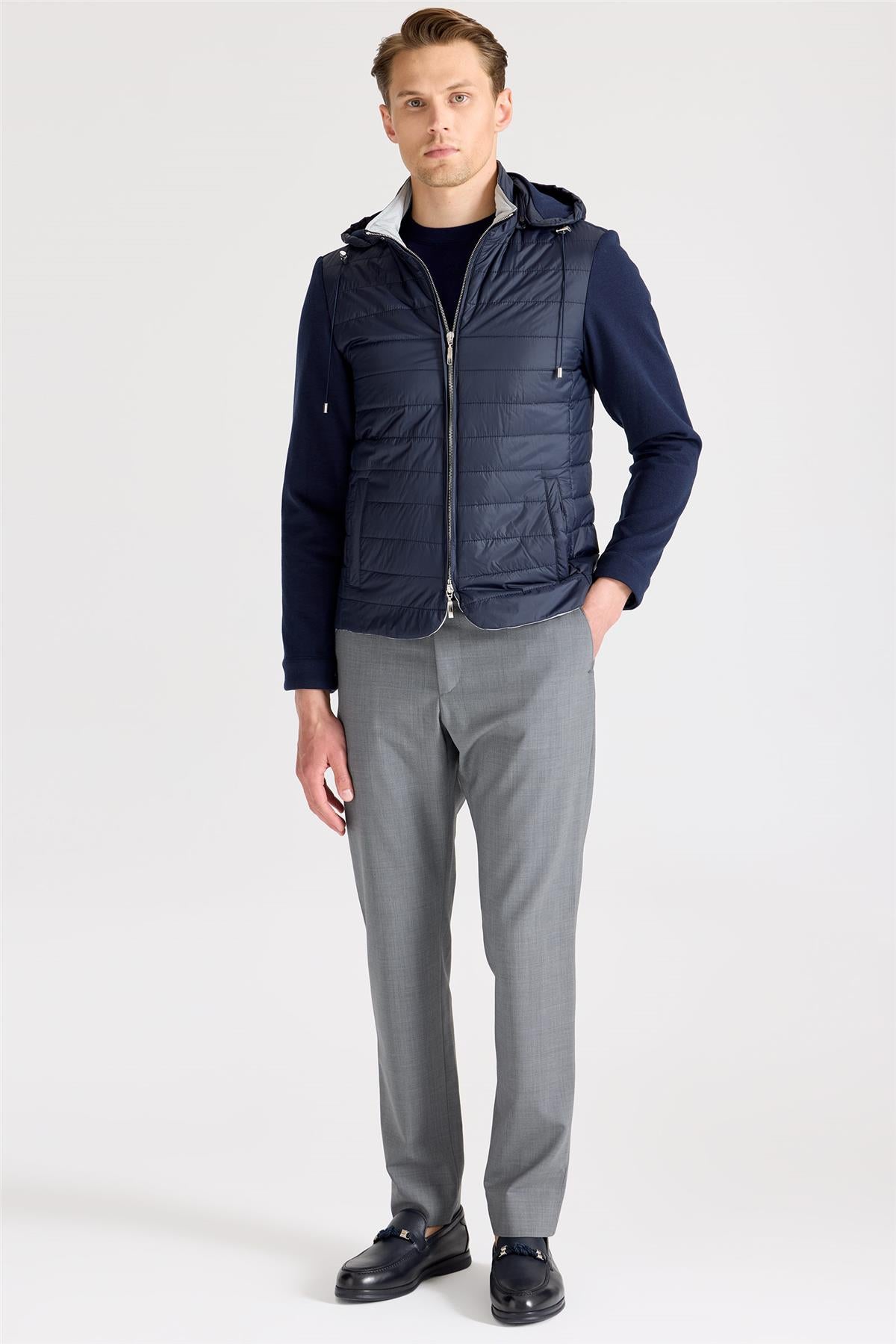 Lacivert Pamuk Spor Mont - 6