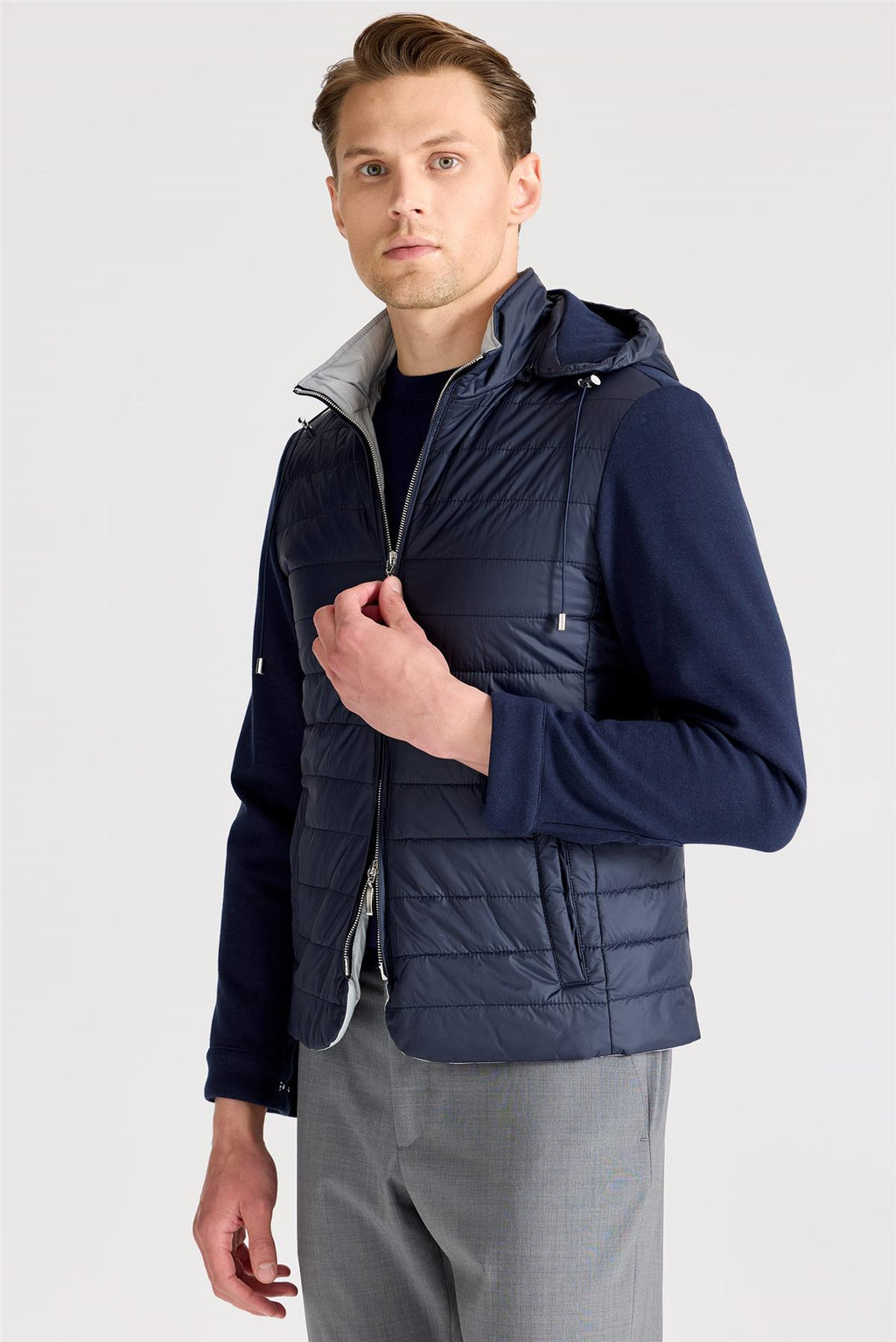 Lacivert Pamuk Spor Mont - Image 4