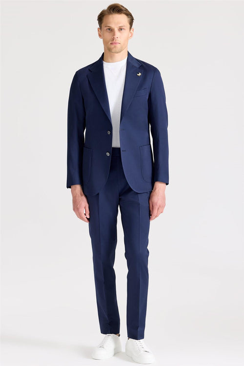 Lacivert Pamuk Takım Elbise - Image 1