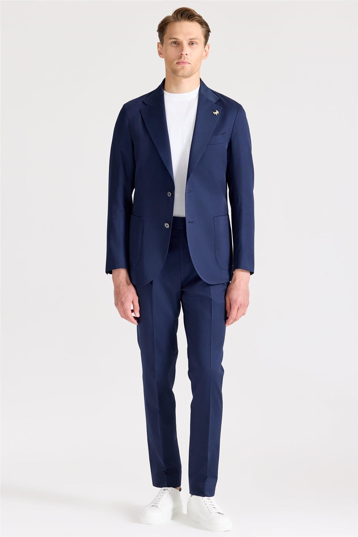 Lacivert Pamuk Takım Elbise - Image 2