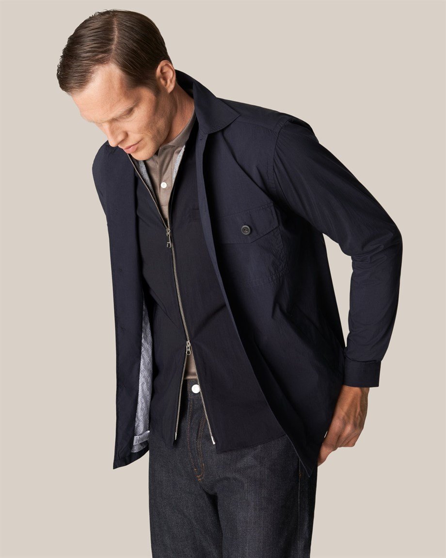 Lacivert Rüzgar Kesici Yelek - Image 3