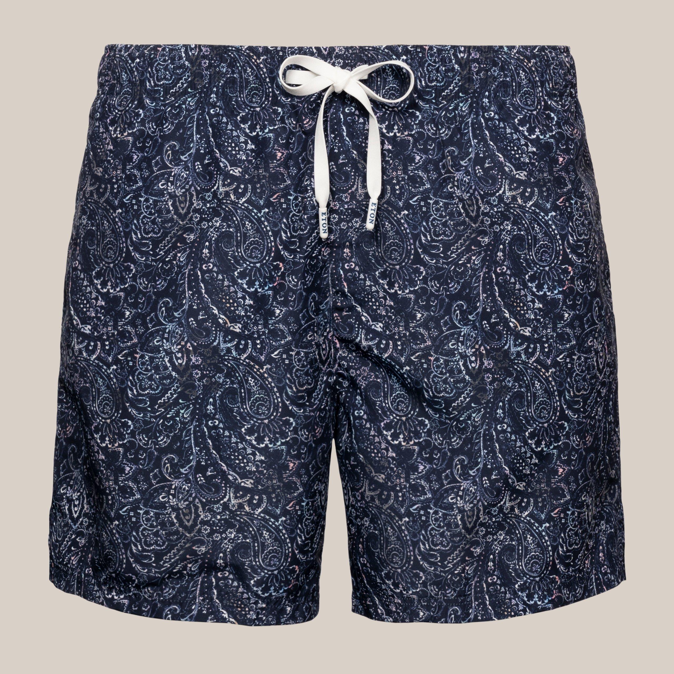 Lacivert Şal Desenli Mayo - Image 1