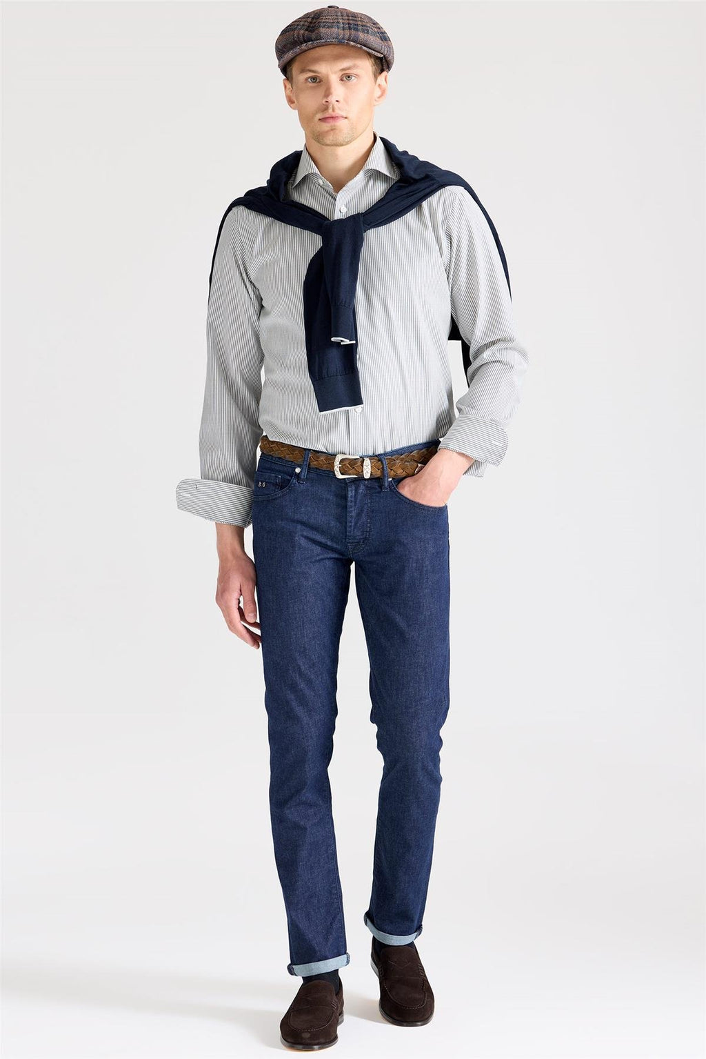 Lacivert Soft Pamuk Denim Pantolon - Image 2