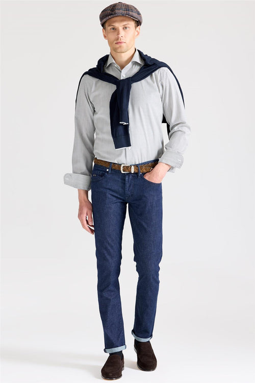 Lacivert Soft Pamuk Denim Pantolon - Image 2