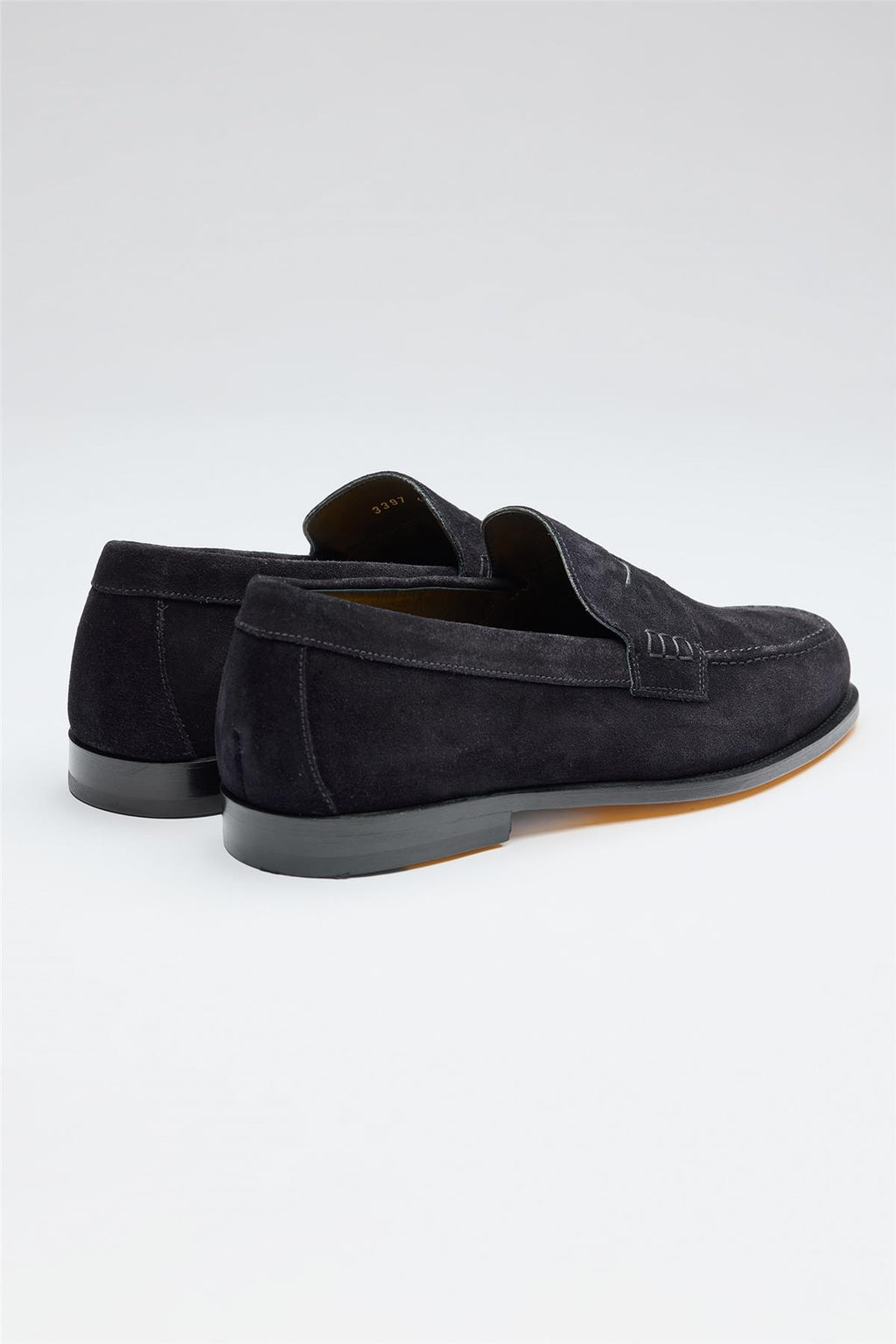 Lacivert Süed Penny Loafer - 6