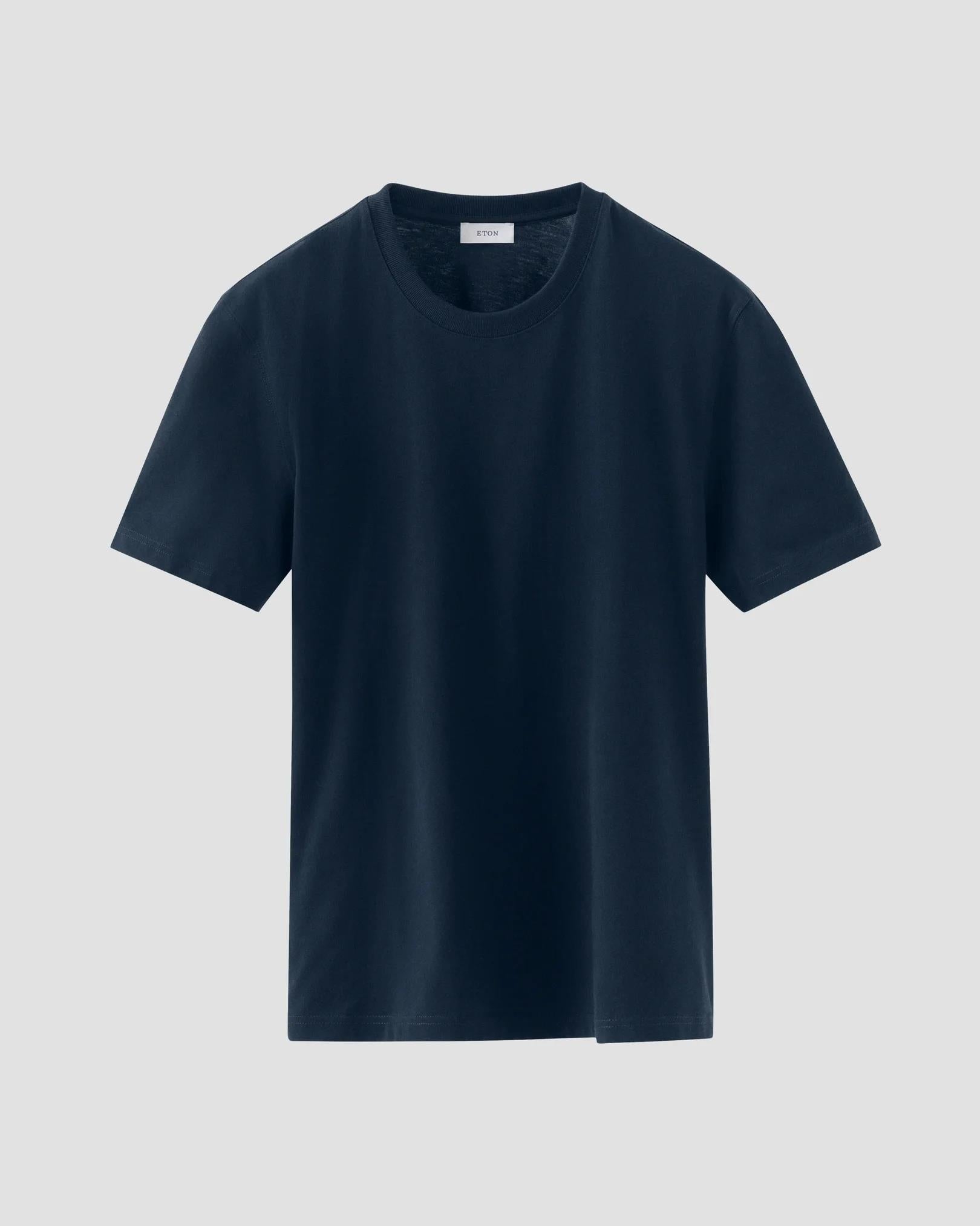 Lacivert Supima Pamuk T-Shirt - 1