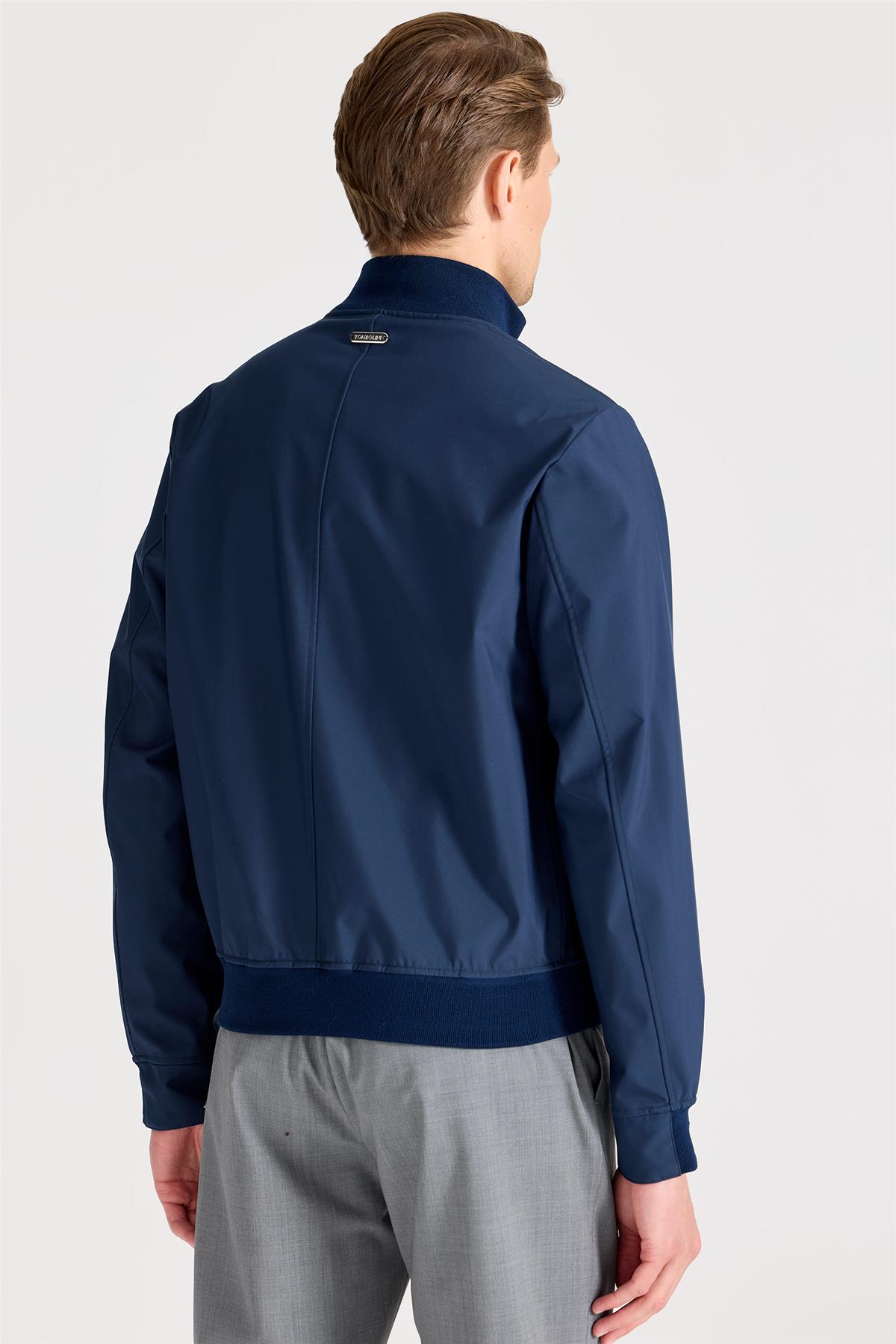 Lacivert Teknik Bomber Yağmurluk - Image 2