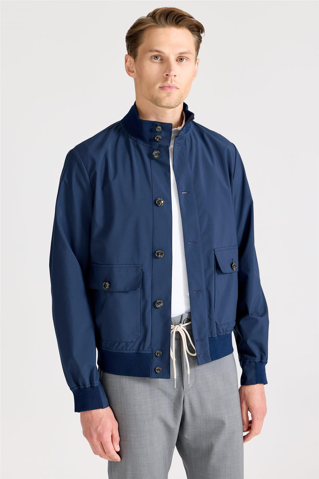 Lacivert Teknik Bomber Yağmurluk - 6