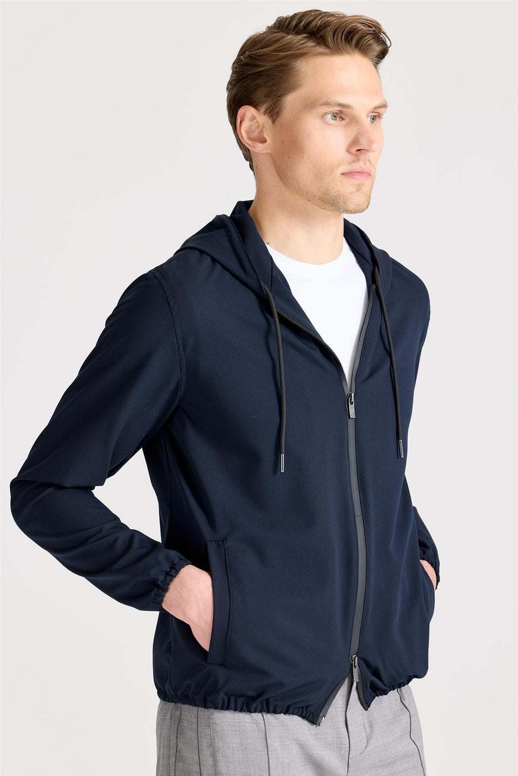 Lacivert Teknik Hoody - 5