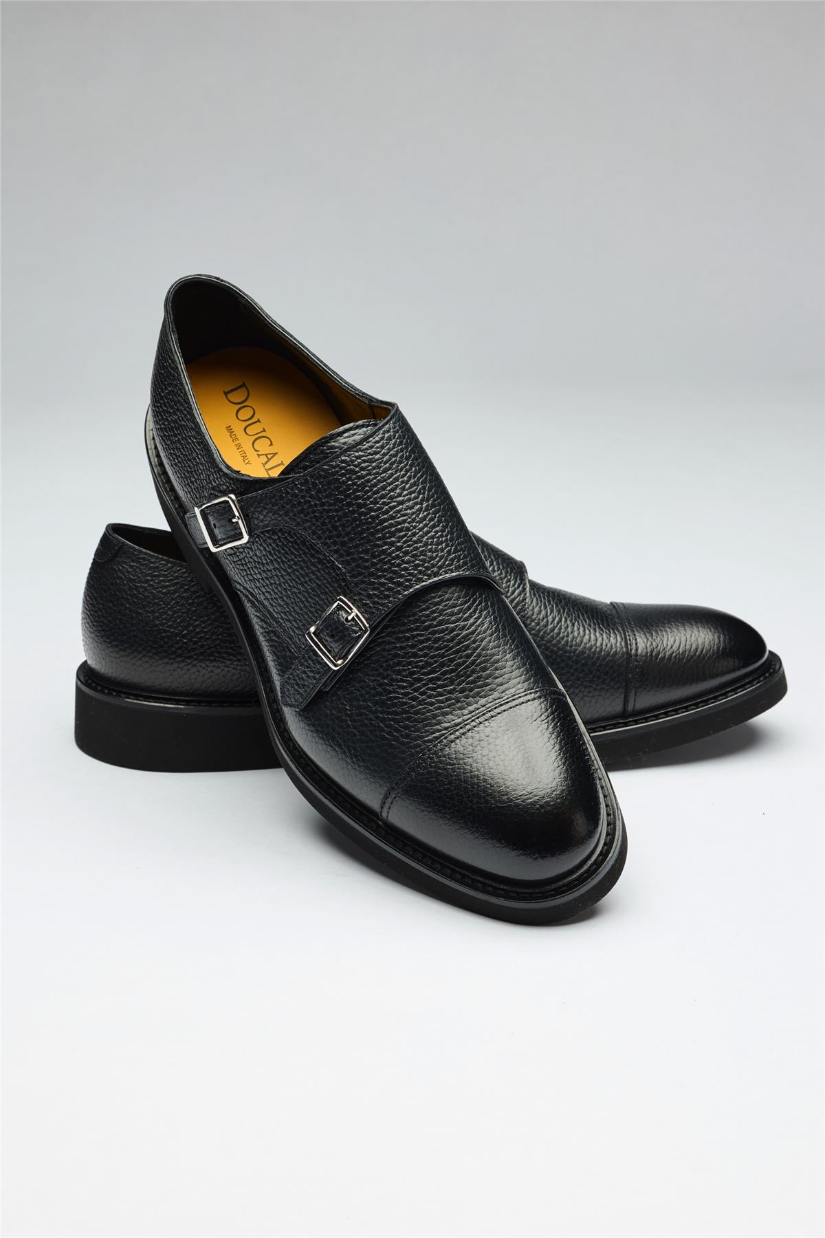 Lacivert Tokalı Deri Ayakkabı - Image 2