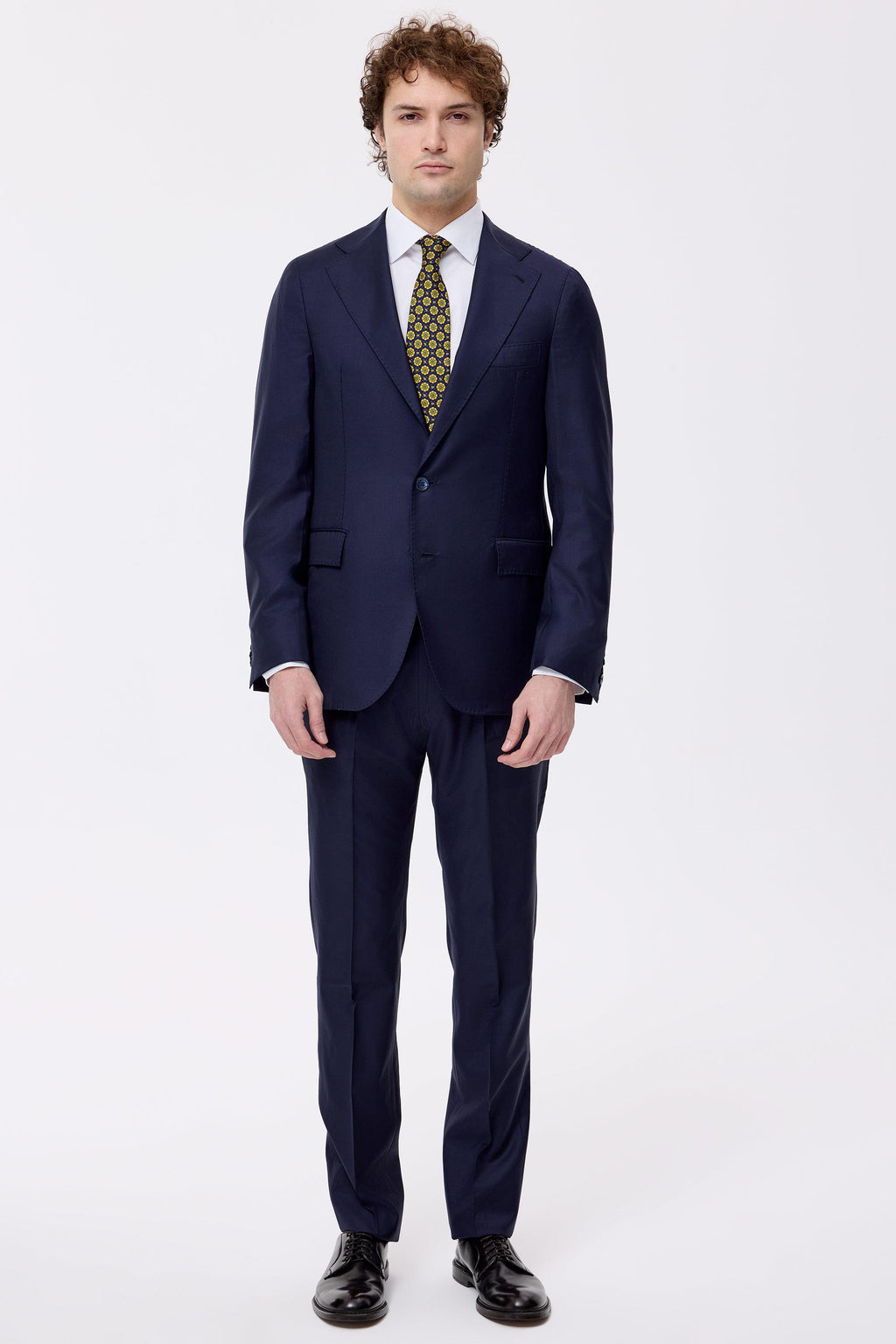 Lacivert Yün Kaşmir Takım Elbise - Image 1