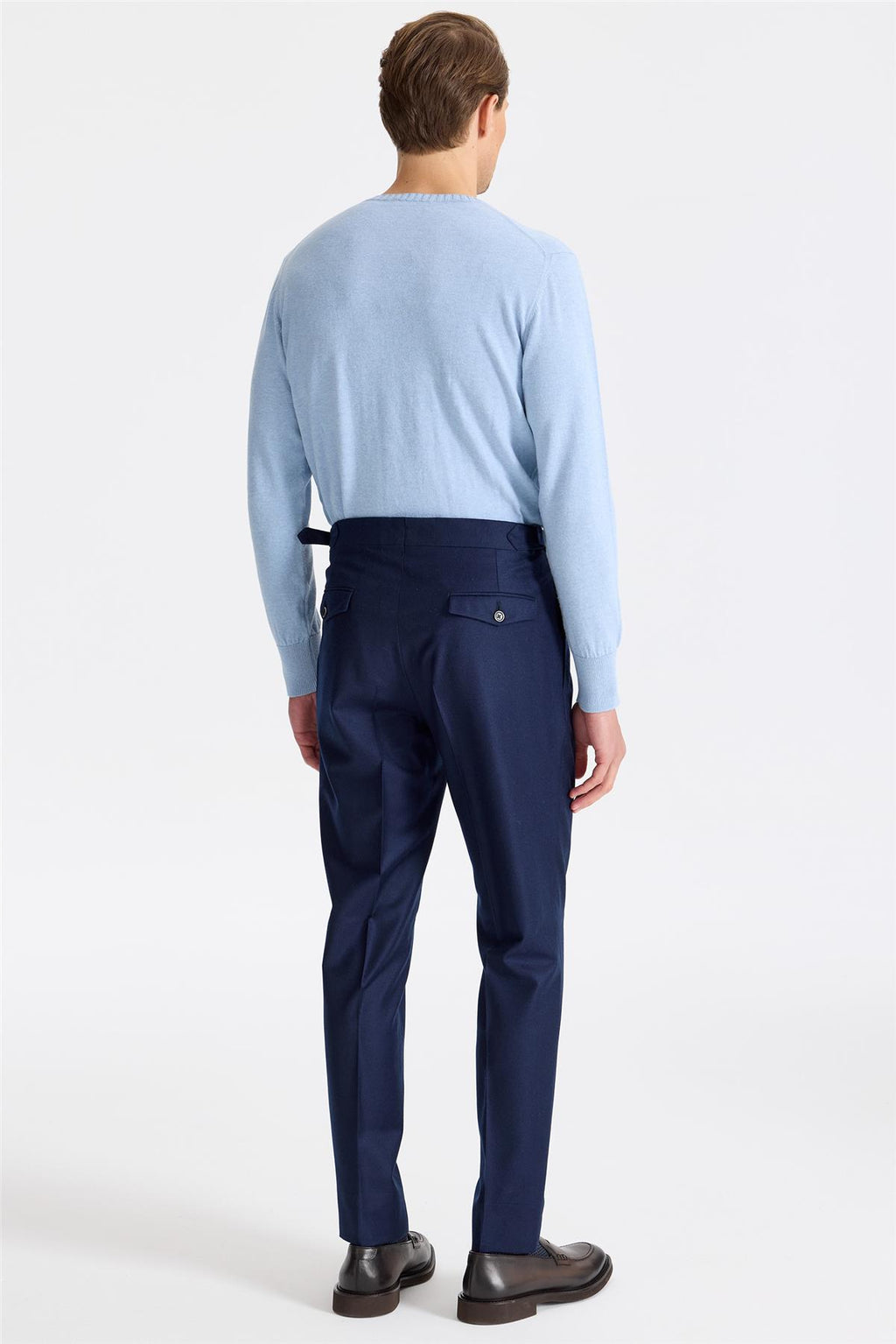 Lacivert Yün Pantolon