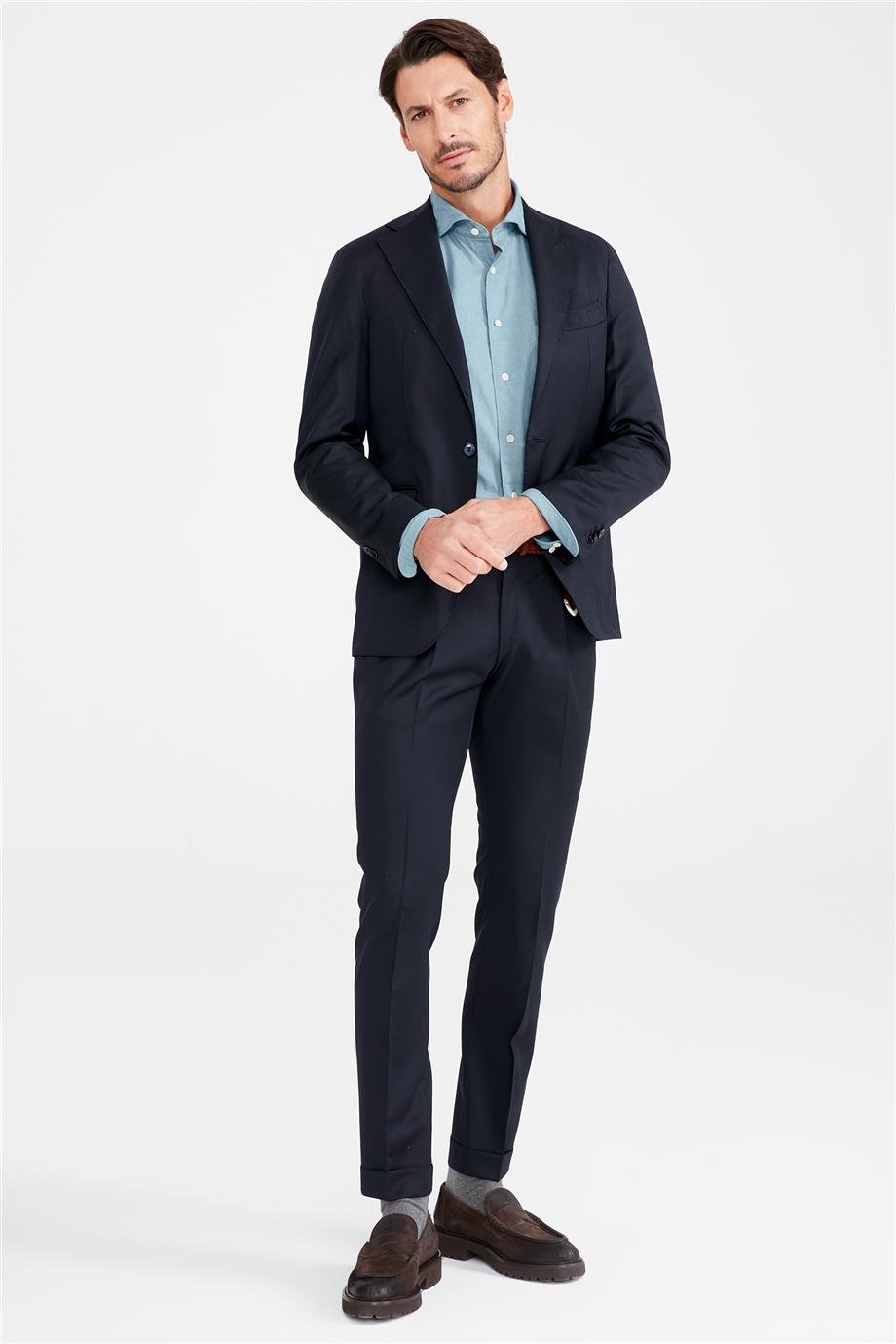 Lacivert Yün Takım Elbise