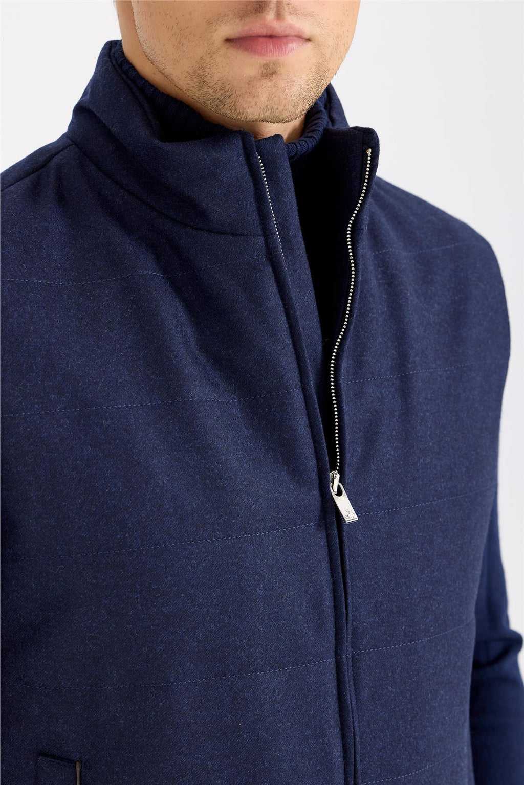 Lacivert Yün Yelek - Image 4