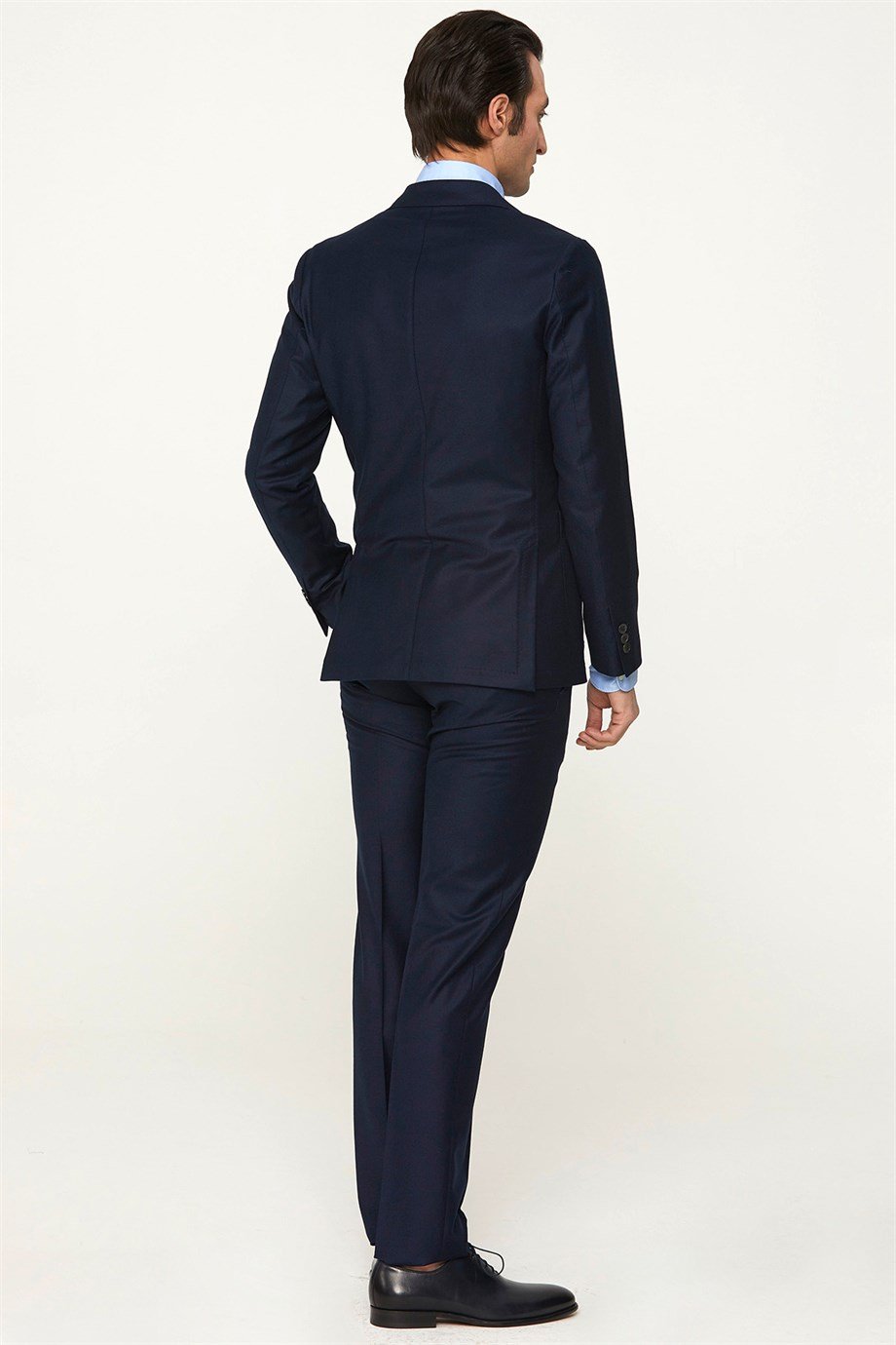 Lacivert Yün Zero Gravity Erkek Takım Elbise - Image 2