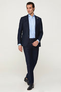 Lacivert Yün Zero Gravity Erkek Takım Elbise - Image 1