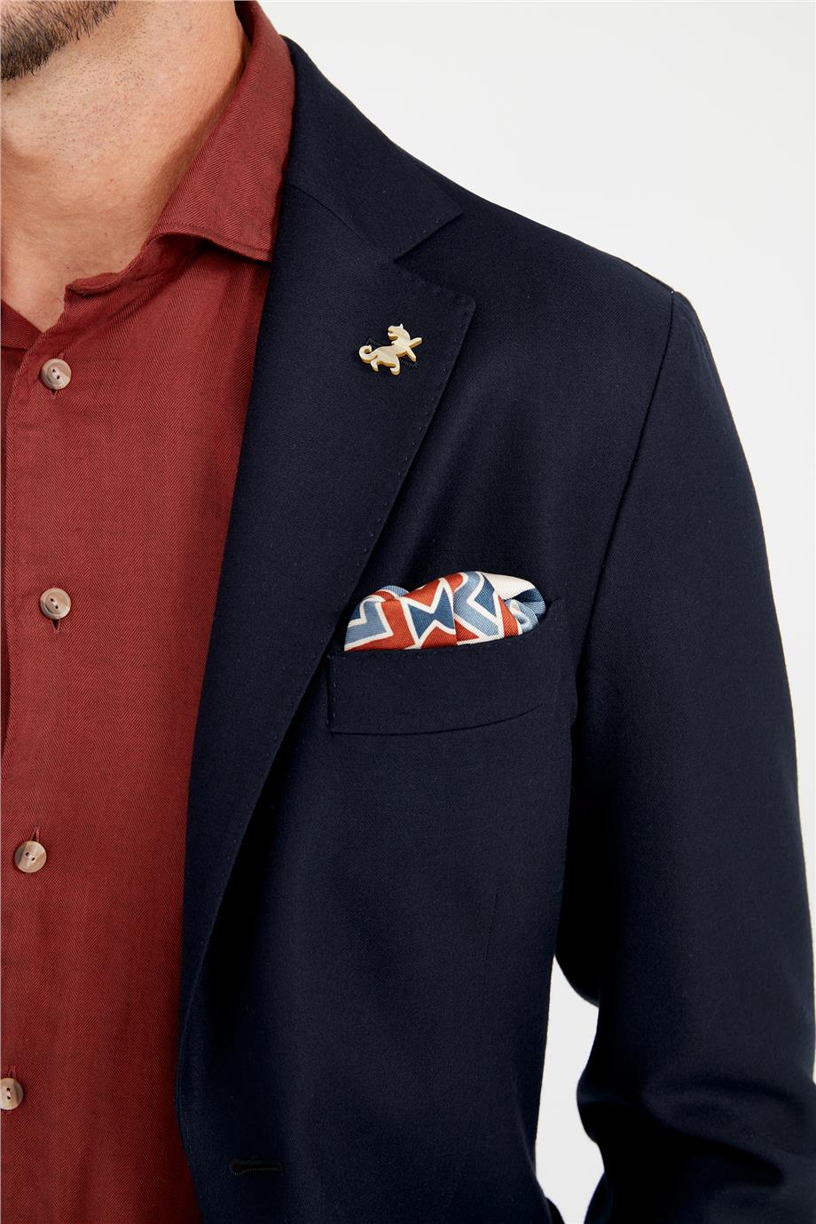 Lacivert Zero Gravity Yün Takım Elbise - Image 3