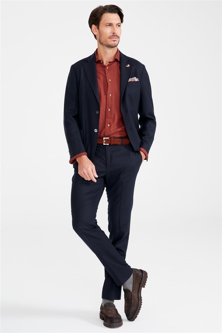 Lacivert Zero Gravity Yün Takım Elbise - Image 5