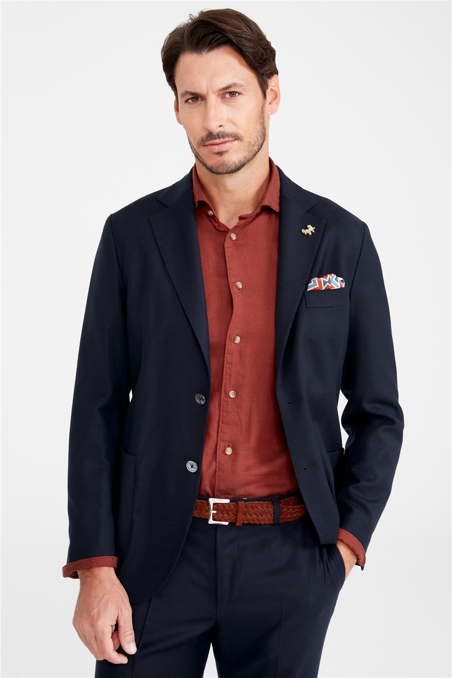 Lacivert Zero Gravity Yün Takım Elbise - Image 2