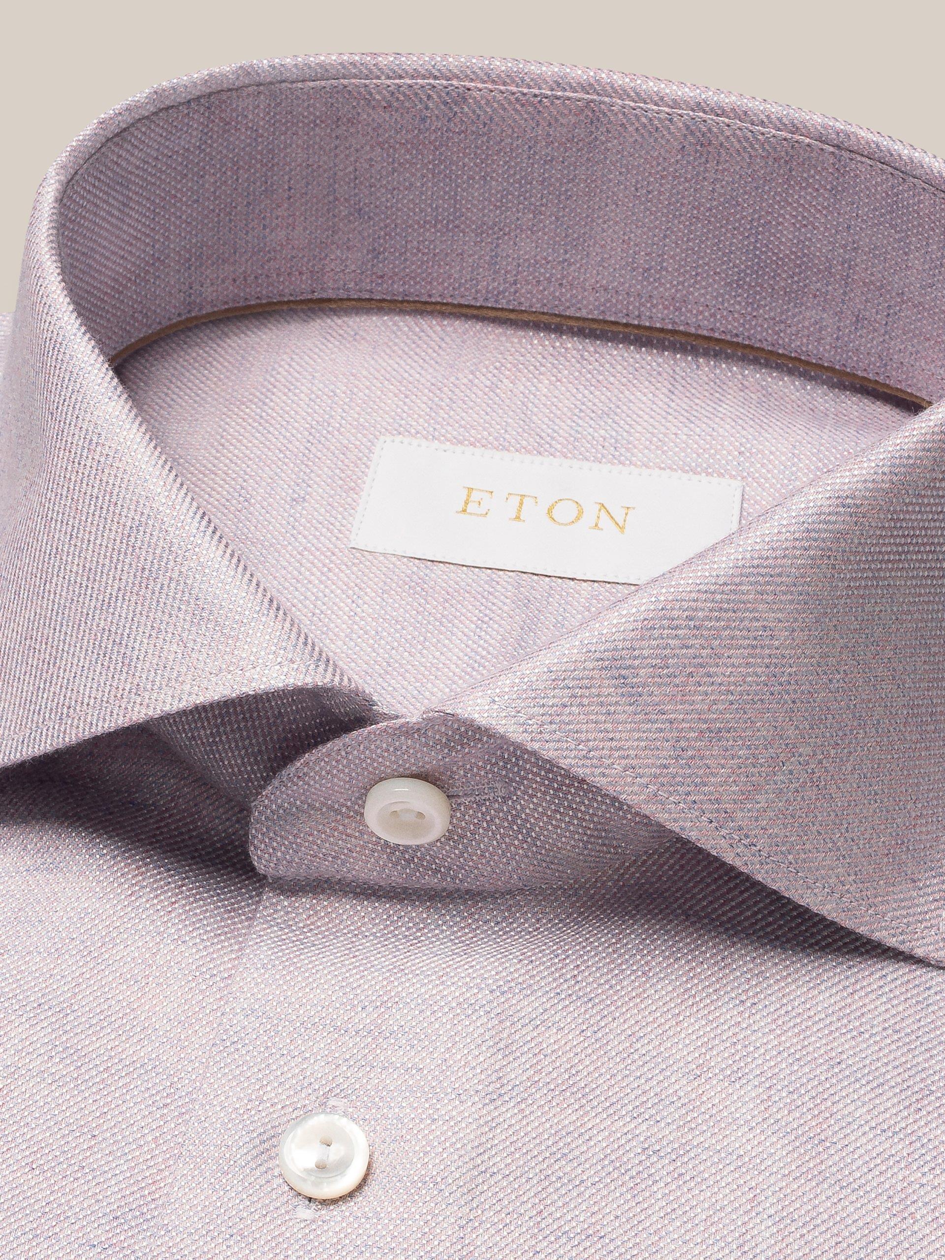 Lila Pamuk Kaşmir İpek Gömlek - Image 2