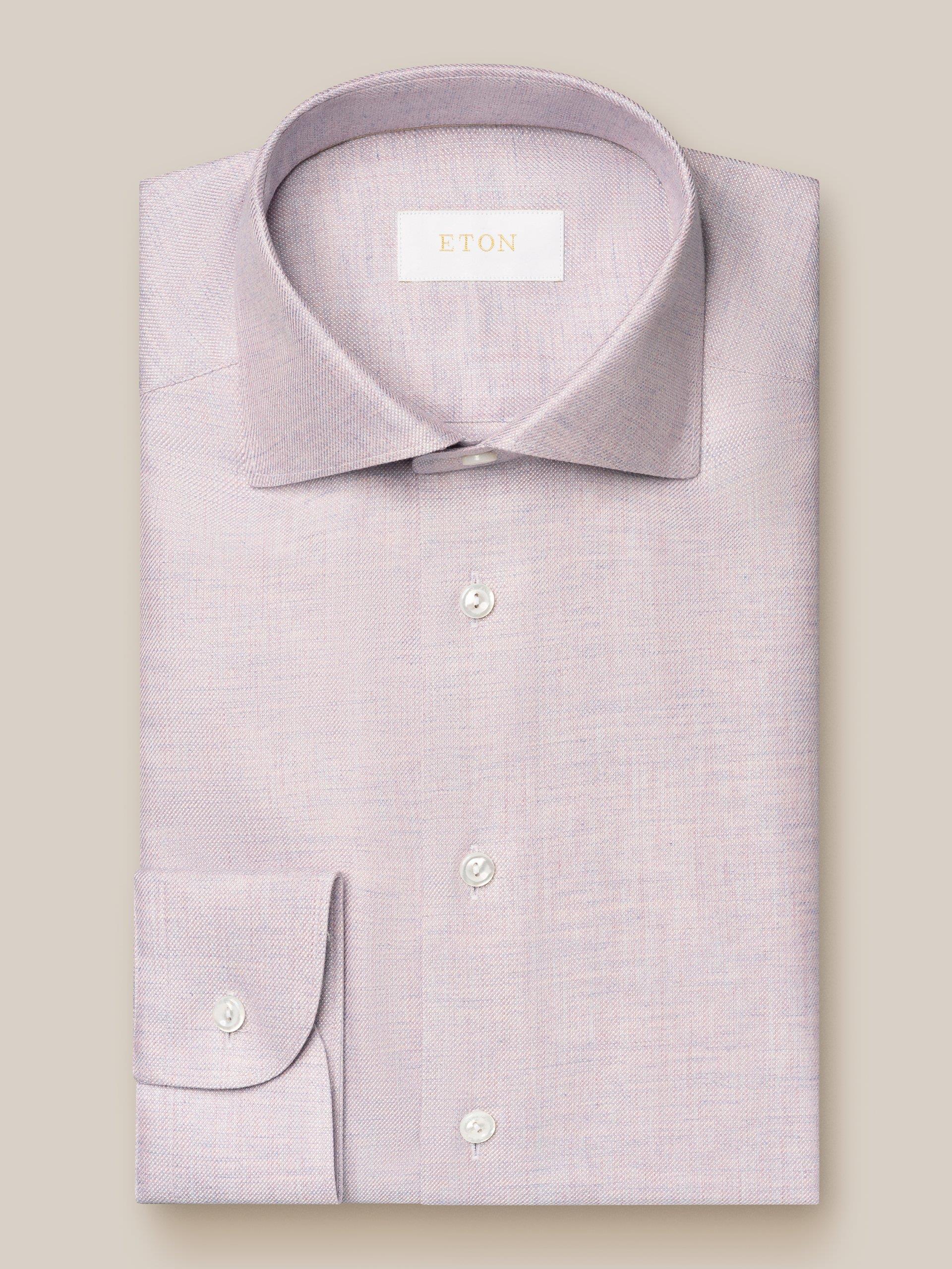 Lila Pamuk Kaşmir İpek Gömlek - Image 1