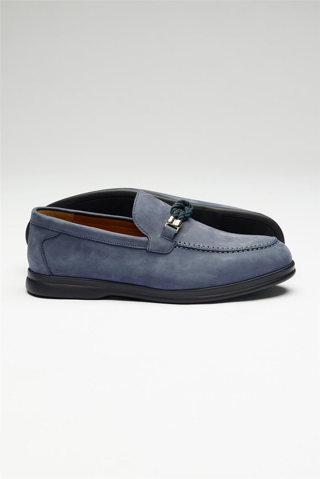 Mavi Deri Loafer - 4