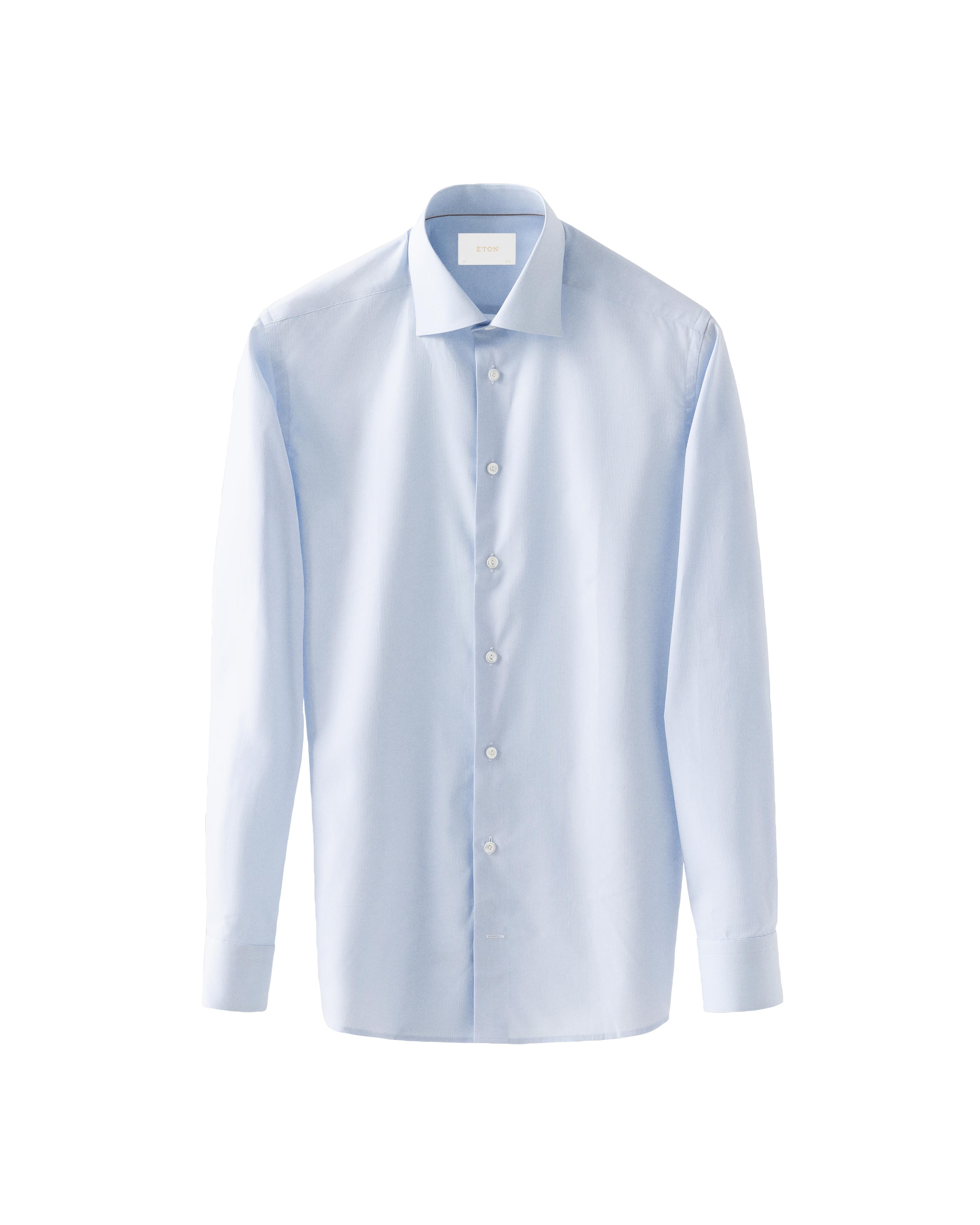 Mavi Elevated Pique Gömlek - Image 5