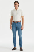 Mavi Keten Karışımlı Denim Pantolon - Image 1