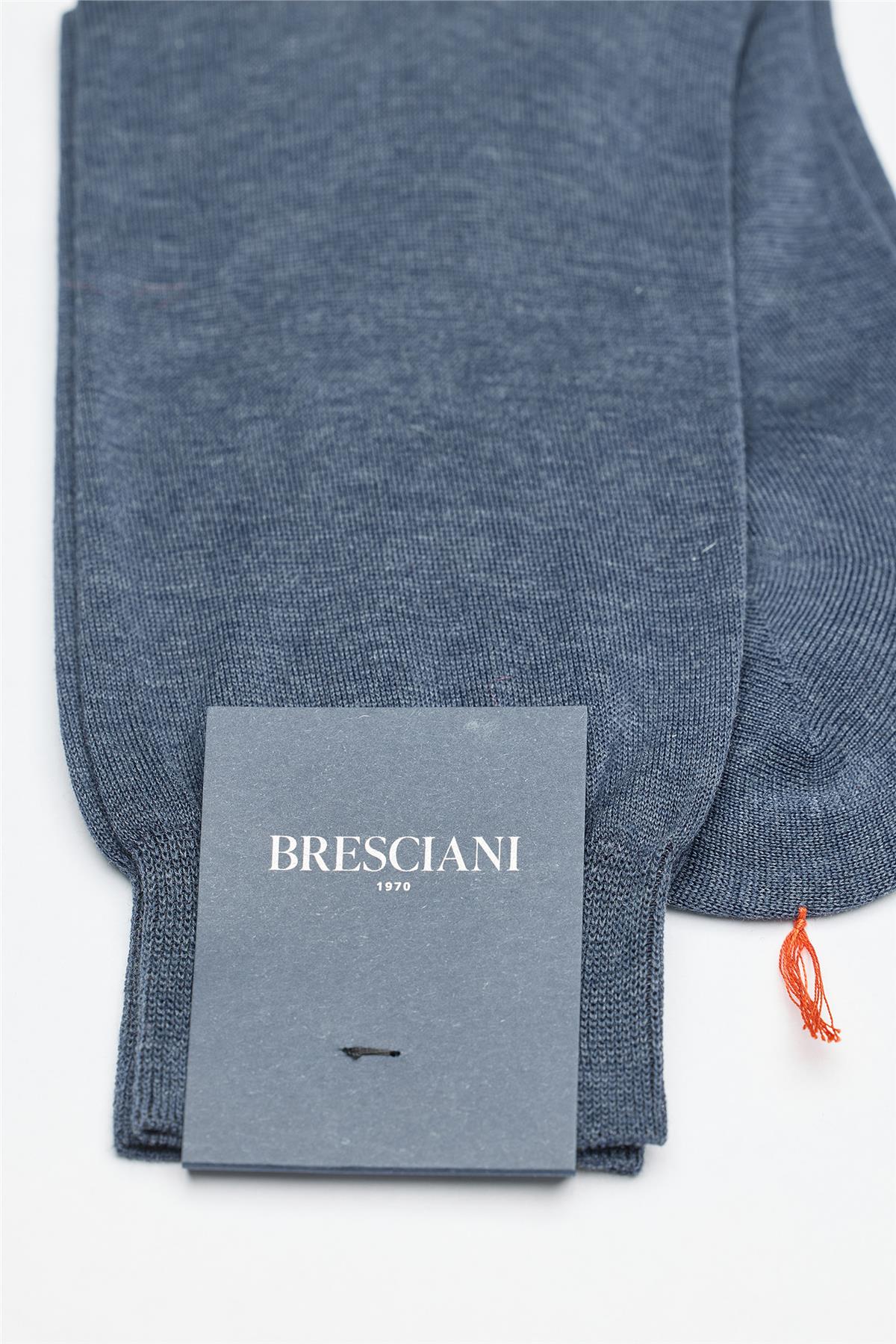 Mavi Merserize Pamuk Çorap