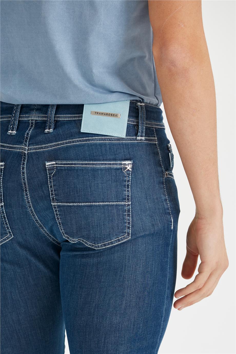 Mavi Organik Pamuklu Denim Pantolon - Image 5