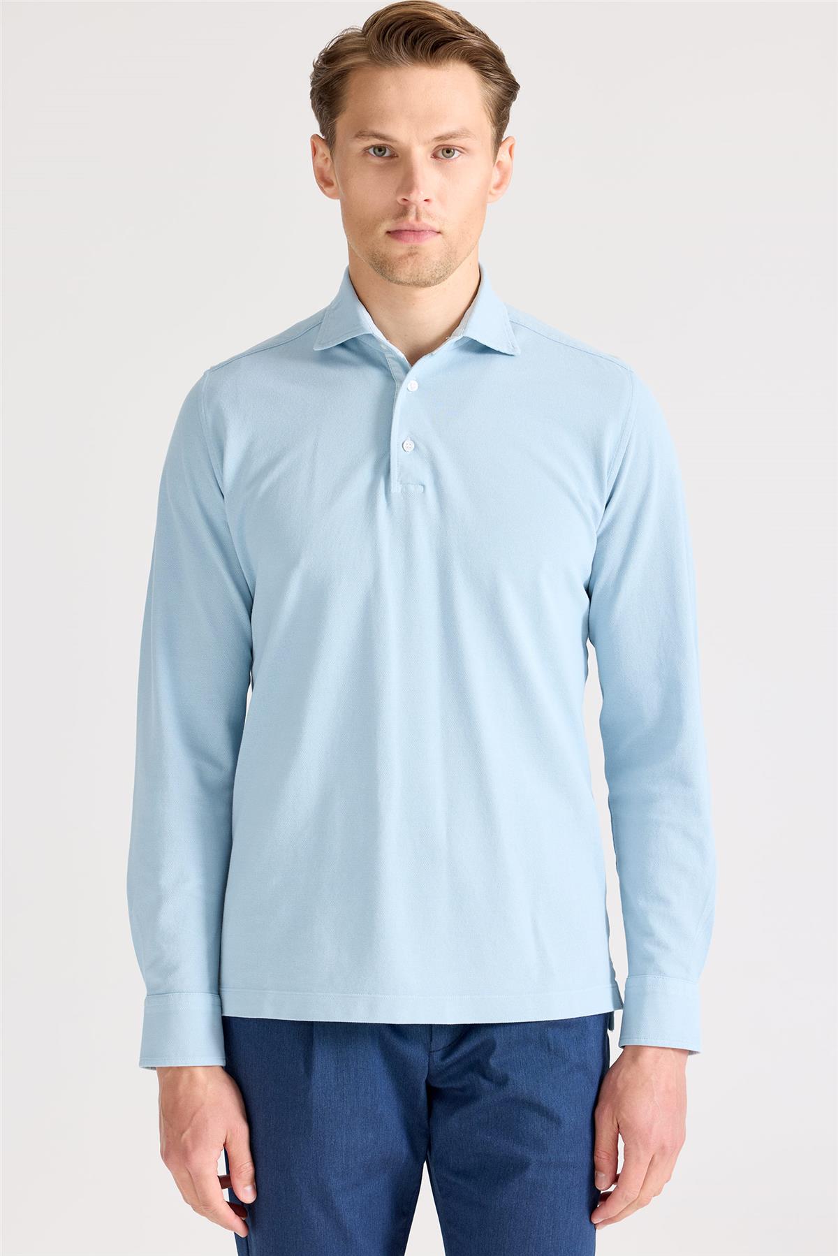 Mavi Pima Pamuk Sweat Shirt - Image 1