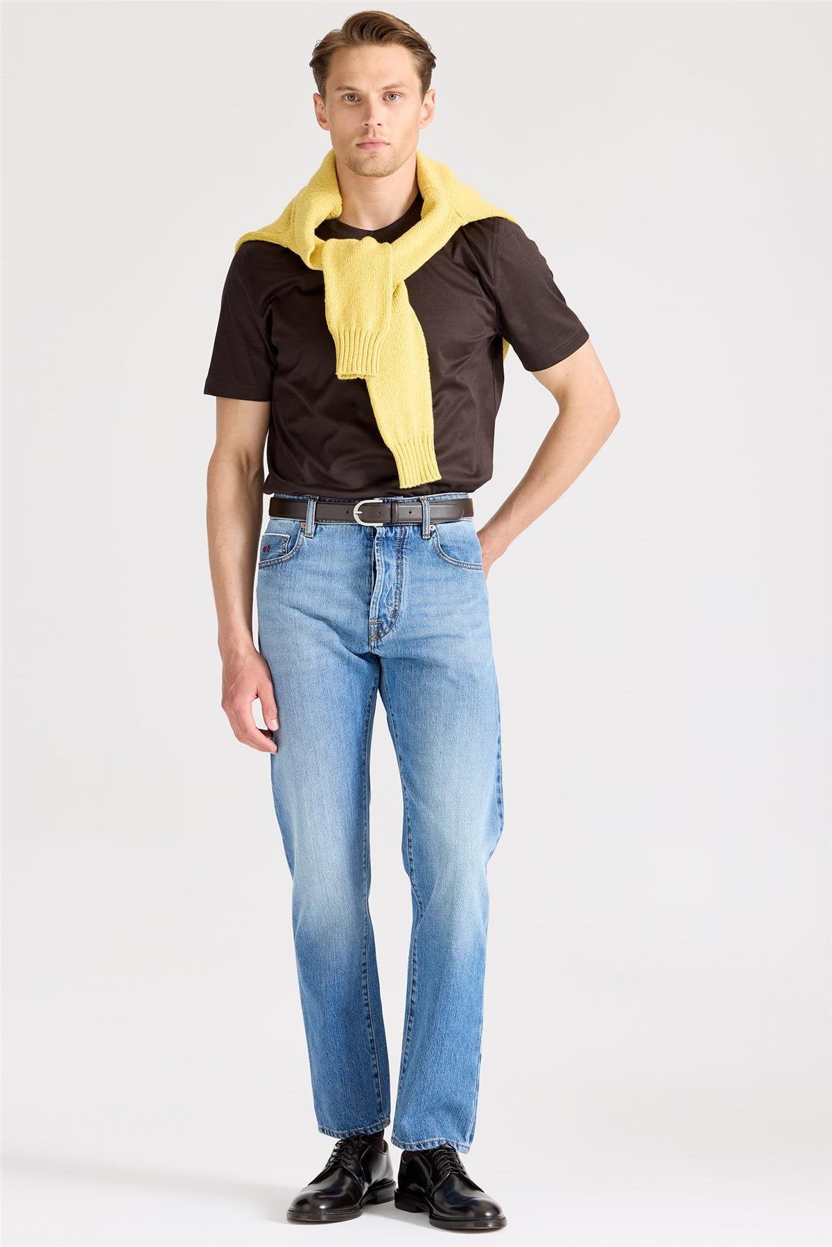 Mavi Selvedge Pamuk Denim Pantolon - Image 4