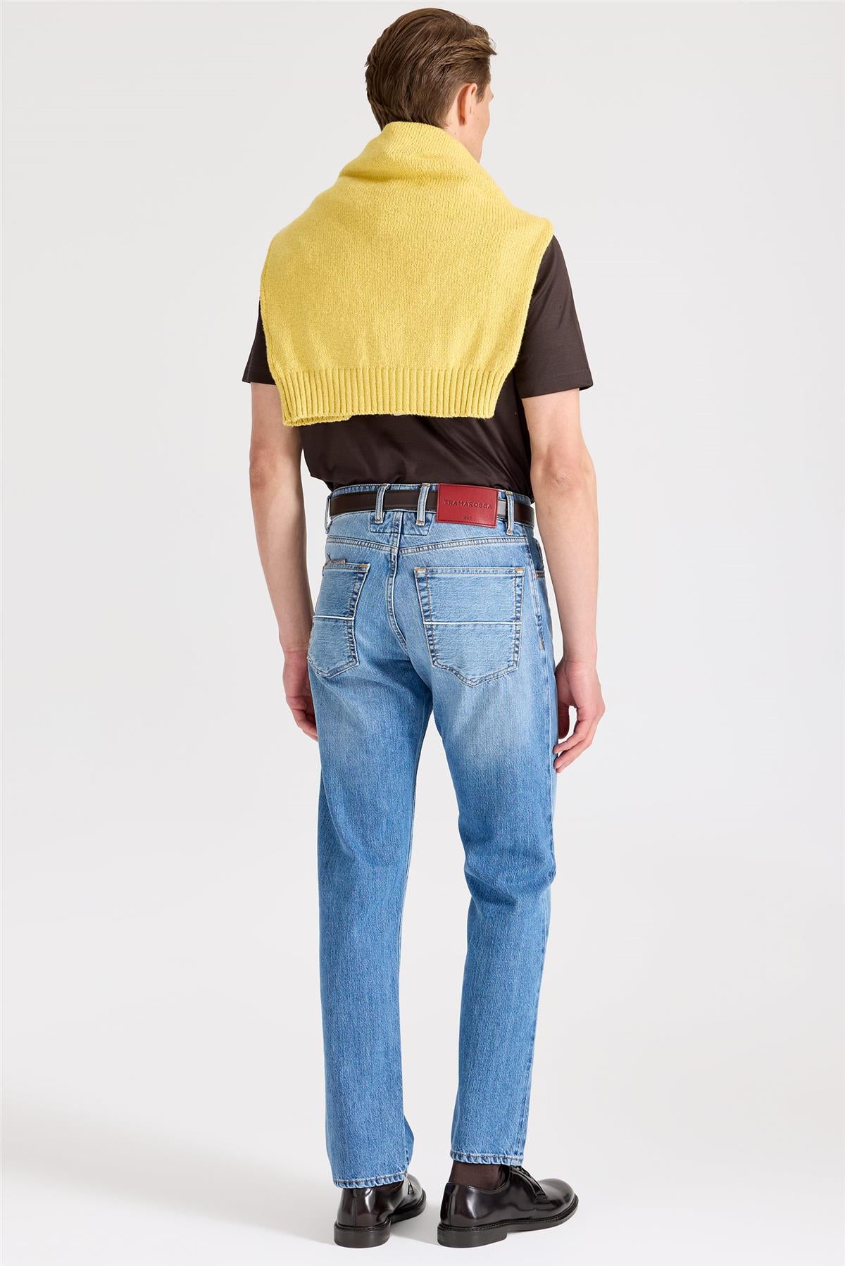 Mavi Selvedge Pamuk Denim Pantolon - Image 5