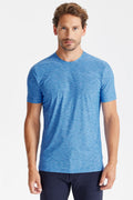 Mavi Sıfır Yaka Teknik Kumaş T-Shirt - Image 1