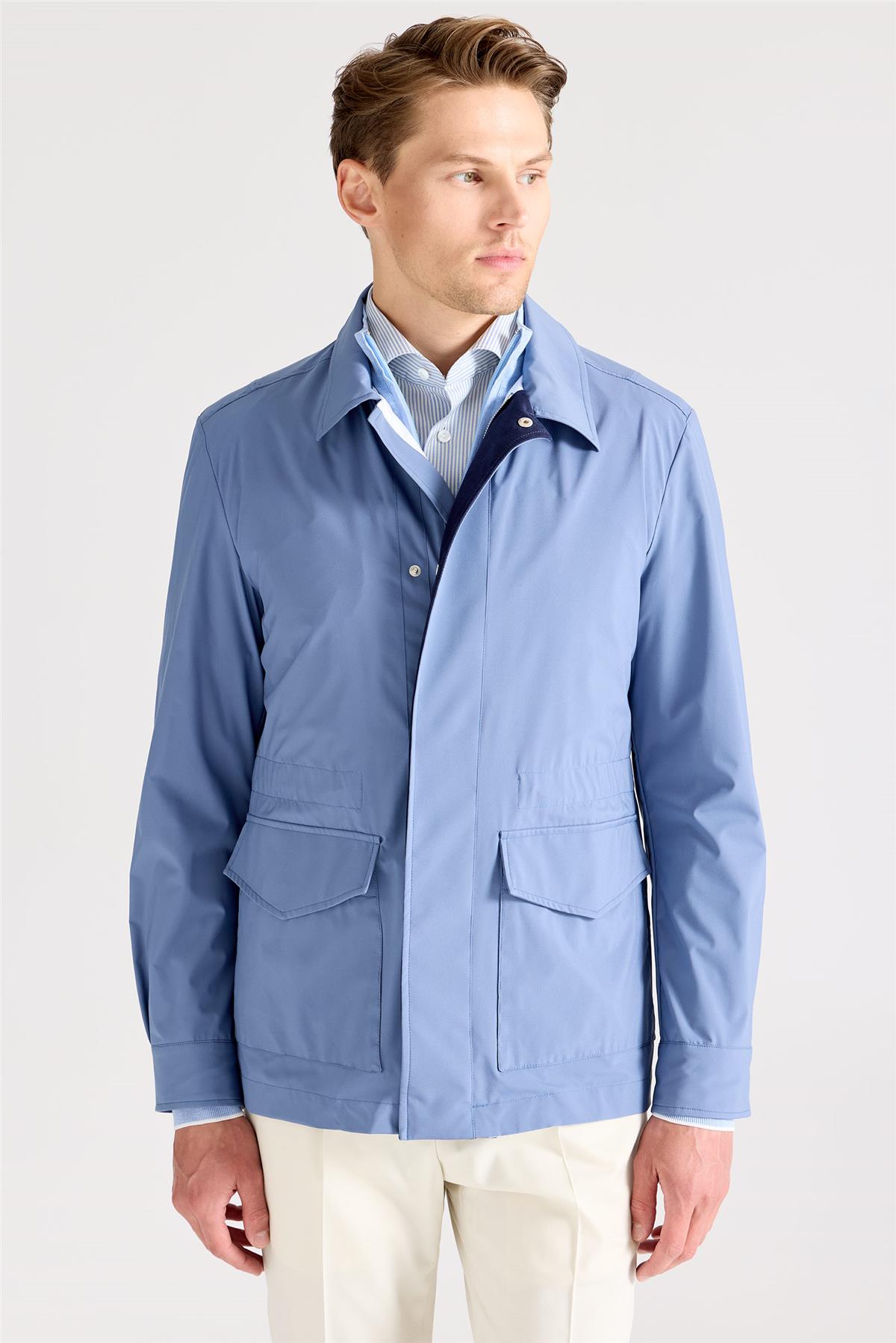 Mavi Su İtici Mont - Image 3