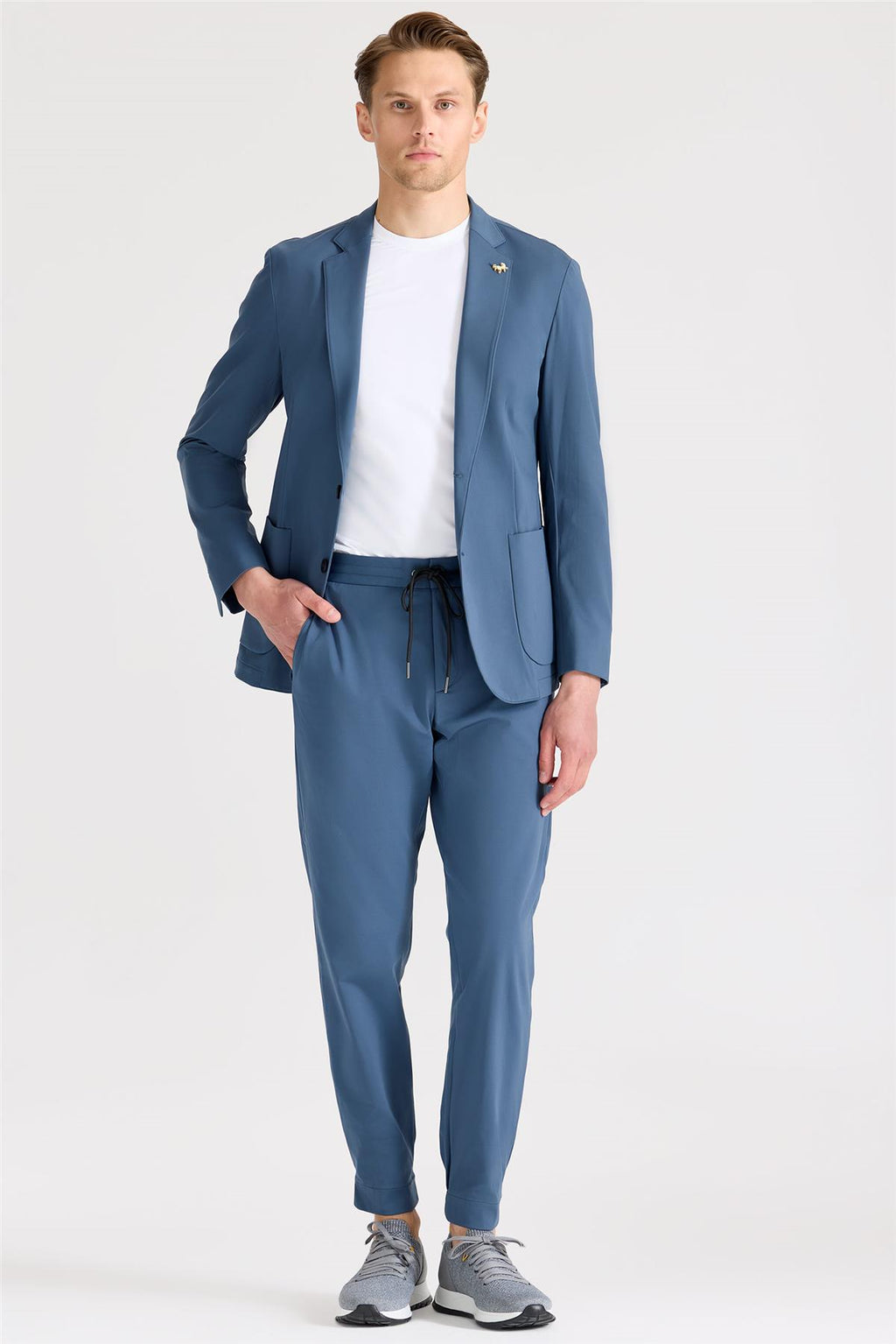 Mavi Teknik Kumaş Takım Ebise - Image 4