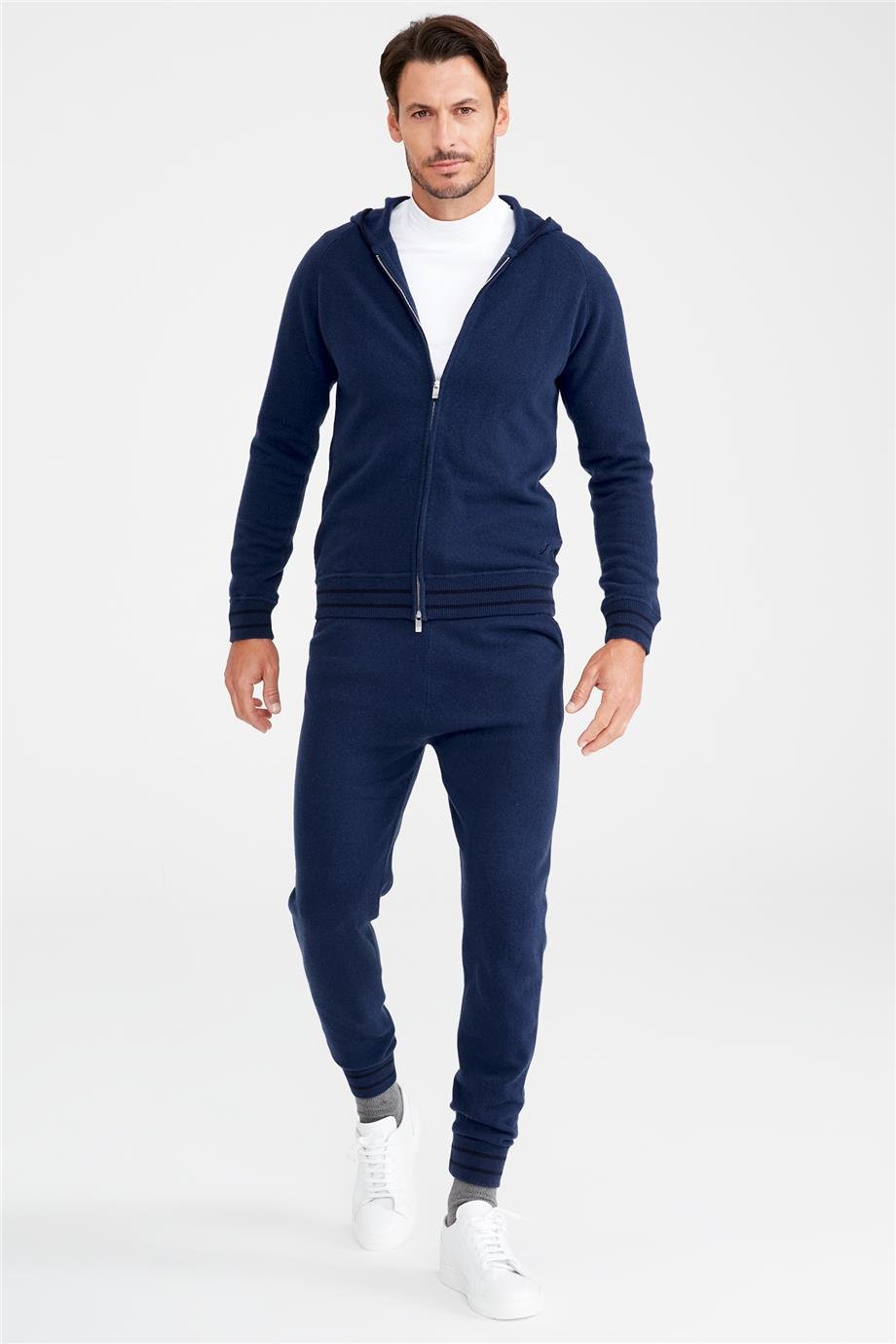 Mavi Yün Kaşmir Eşofman Takımı - Image 5