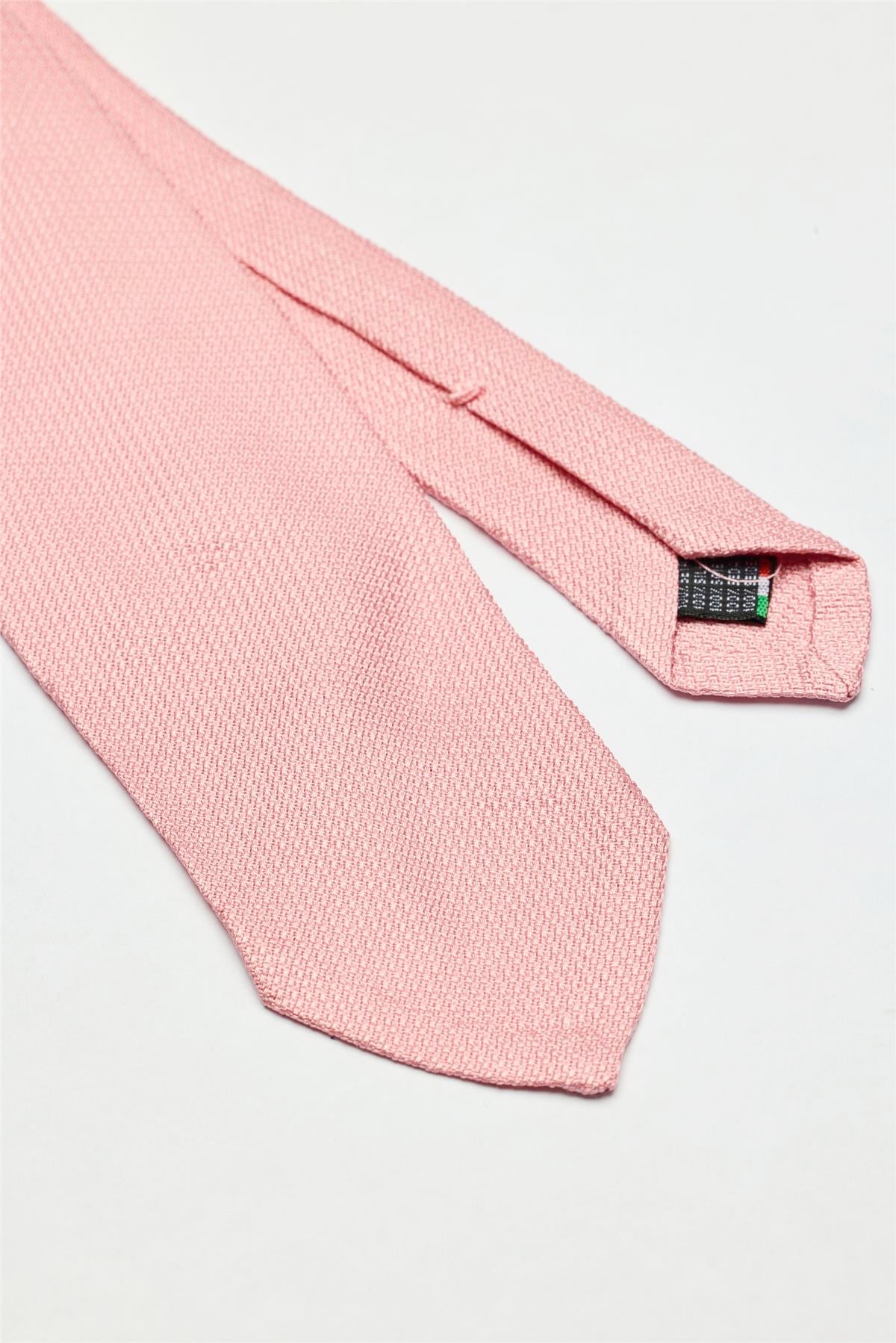 Pembe Garza İpek Kravat - 3