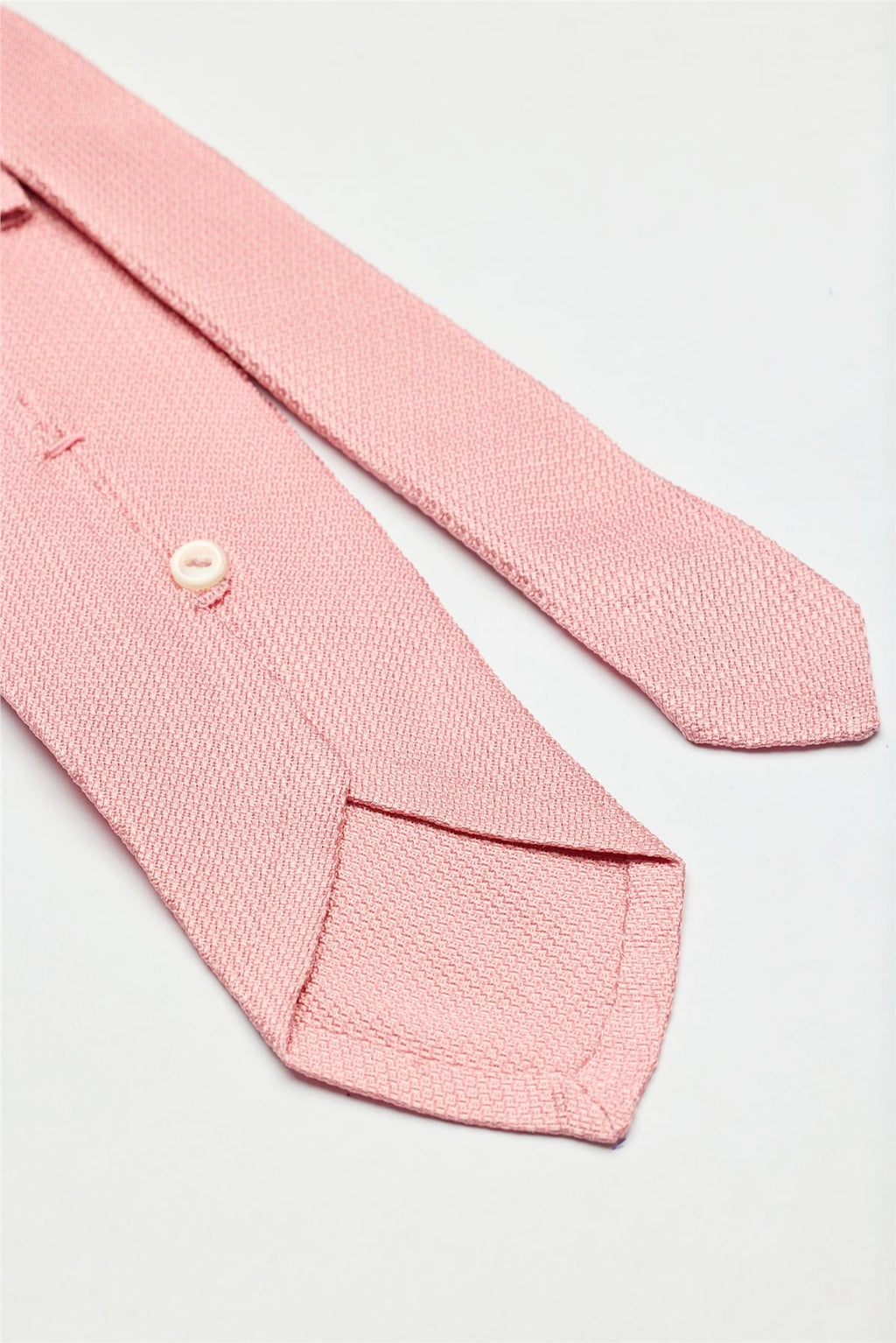 Pembe Garza İpek Kravat - 4